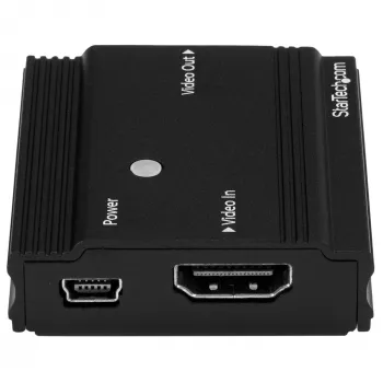 StarTech.com HDMI Signal Booster - Przedłużacz HDMI - 4K 60Hz, 3840 x 2160 pikseli, wzmacniacz AV, 35 m, Czarny, HDCP