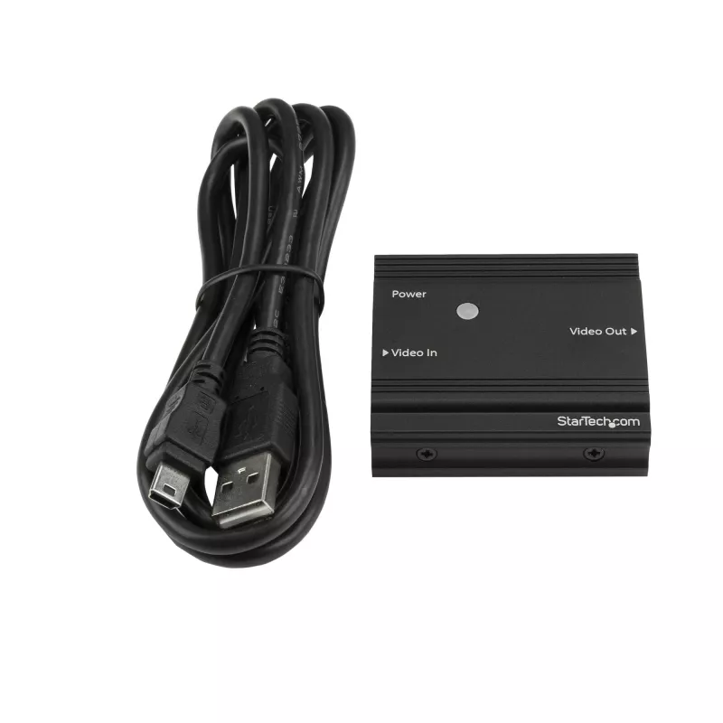 StarTech.com HDMI Signal Booster - Przedłużacz HDMI - 4K 60Hz, 3840 x 2160 pikseli, wzmacniacz AV, 35 m, Czarny, HDCP