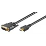 Microconnect HDM191815 adapter kablowy wideo 5 m HDMI DVI-D Czarny