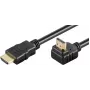 Microconnect HDM19191V2.0A90 Kabel HDMI 1 m HDMI Typ A (Standard) Czarny