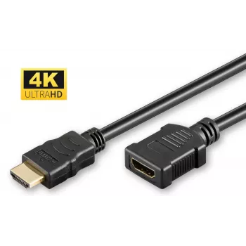 Kabel przedłużający Microconnect HDMI 2.0 2m męski na żeński 18 Gbit/s