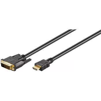 Microconnect HDM192415 adapter kabla wideo 5 m DVI-D HDMI Typ A (Standardowy) Czarny