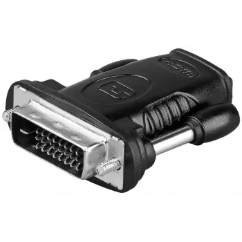 Microconnect HDM19F24 adapter zmiany płci złącza HDMI Typ A na DVI-D Dual Link (24+1 pin) Czarny