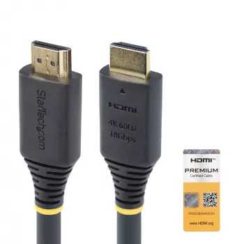 StarTech.com 10m (32.8ft) Aktywny kabel HDMI High Speed, 4K 60Hz/1440p 144Hz, HDR10/HDCP 2.2/ARC, 18Gbps, UHD HDMI 2.0 do TV/monitora/wyświetlacza, płaszcz TPE