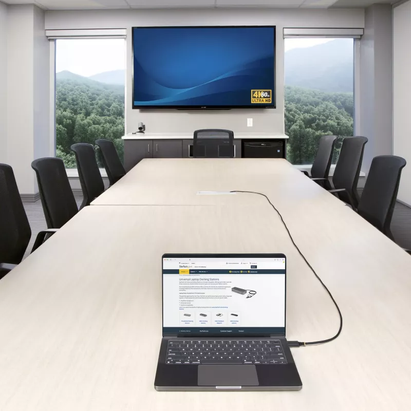 StarTech.com 10m (32.8ft) Aktywny kabel HDMI High Speed, 4K 60Hz/1440p 144Hz, HDR10/HDCP 2.2/ARC, 18Gbps, UHD HDMI 2.0 do TV/monitora/wyświetlacza, płaszcz TPE