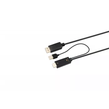 Kabel wideo Microconnect HDMI-DP-CON1 1 m HDMI Typ A (Standard) DisplayPort Czarny