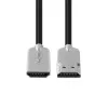 Kabel Microconnect HDMISUPERSLIM015M HDMI 1,5 m HDMI Typ A (Standard) Czarny, Metaliczny