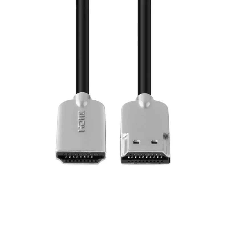 Microconnect HDMISUPERSLIM1M kabel HDMI 1 m HDMI Typ A (Standard) Czarny, Metaliczny