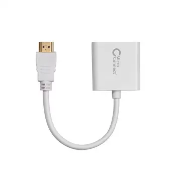 Microconnect HDMVGA1 adapter kabla wideo 0,15 m HDMI Typ A (Standardowy) VGA (D-Sub) Biały