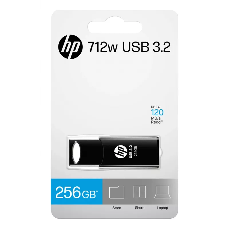 Pamięć USB HP 712w 256 GB USB Type-A 3.2 Gen 1 (3.1 Gen 1) Czarny