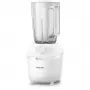 Blender stołowy Philips HR2041/00 — 450 W, plastikowy dzbanek 1,9 L, ostrza ze stali nierdzewnej, biały