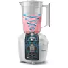 Blender stołowy Philips HR2041/00 — 450 W, plastikowy dzbanek 1,9 L, ostrza ze stali nierdzewnej, biały