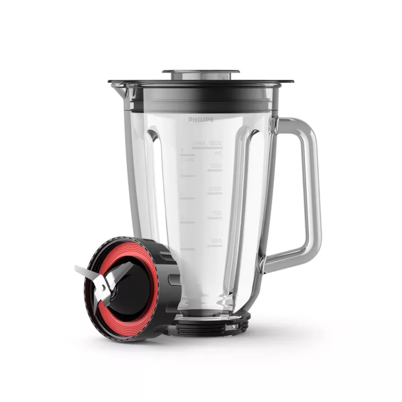 Blender stołowy Philips 5000 series HR3030/00 — szklany dzbanek 2 L, 1200 W, kruszenie lodu, czarny