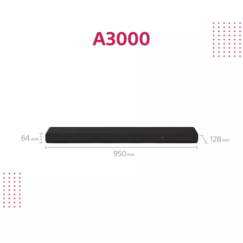 Soundbar Sony HT-A3000 Czarny 3.1 channels 250 W