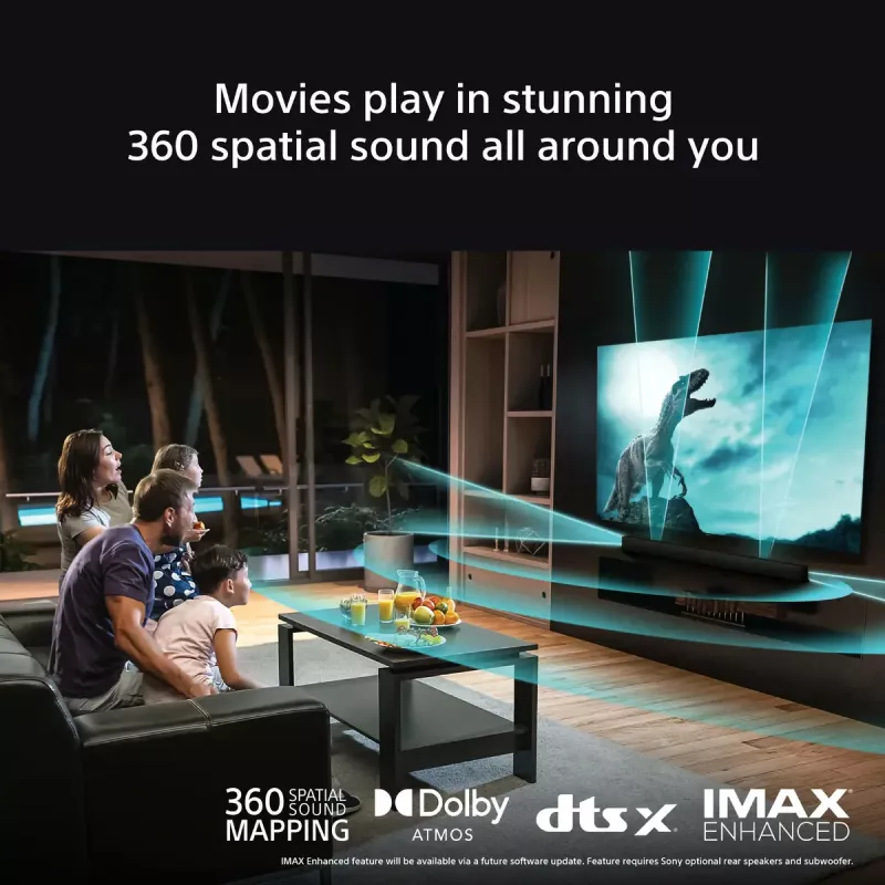 Sony BRAVIA Theatre Bar 8 – soundbar Dolby Atmos, 11 głośników, Wi-Fi, Bluetooth, mapowanie dźwięku przestrzennego 360