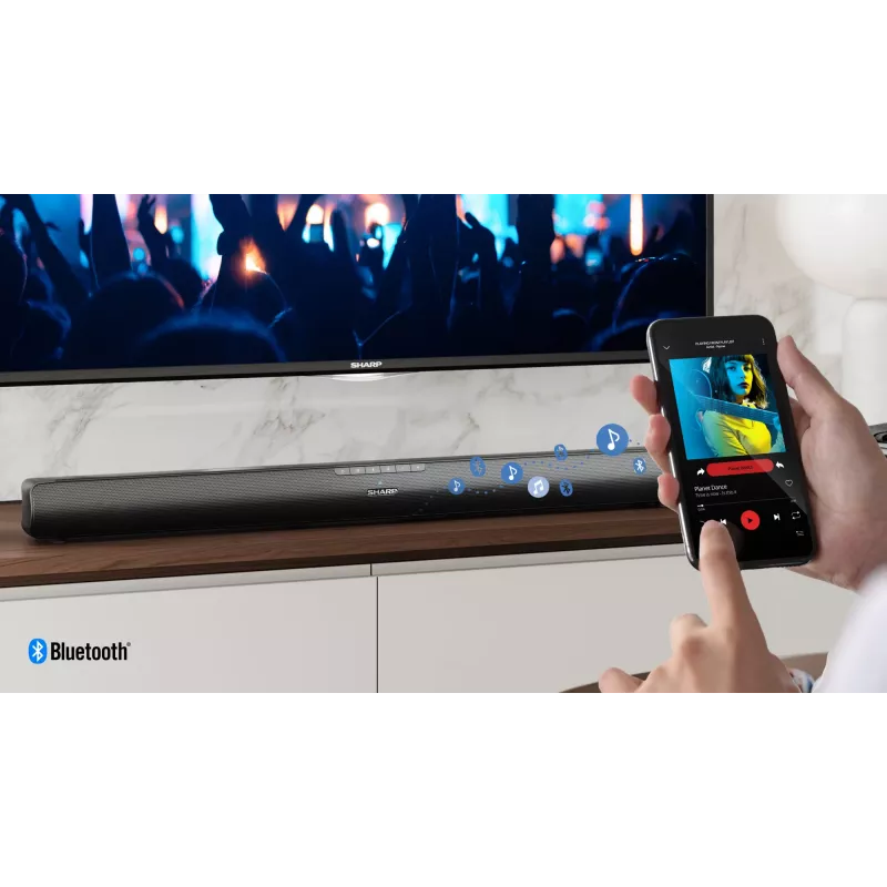 Sharp HT-SB100 listwa dźwiękowa Czarny 2.0 kanały 75 W
