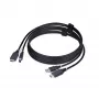 StarTech.com 6ft (1.8m) HDMI and USB 5Gbps KVM kabel, 4K 60Hz, HDMI 2.0 and USB Combo kabel for KVM Switches