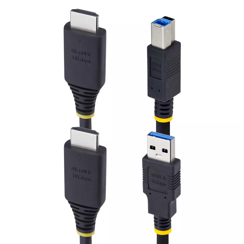 StarTech.com 6ft (1.8m) HDMI and USB 5Gbps KVM kabel, 4K 60Hz, HDMI 2.0 and USB Combo kabel for KVM Switches