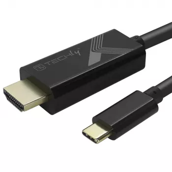 Kabel wideo adaptera Techly IADAP-USBC-HDMI5TY 5 m USB Type-C HDMI Type A (Standard) Czarny