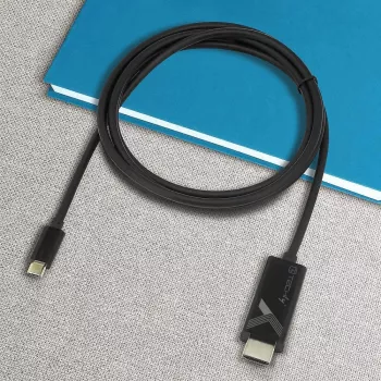 Kabel wideo adaptera Techly IADAP-USBC-HDMI5TY 5 m USB Type-C HDMI Type A (Standard) Czarny