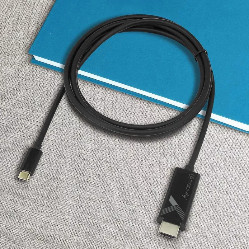 Kabel wideo adaptera Techly IADAP-USBC-HDMI5TY 5 m USB Type-C HDMI Type A (Standard) Czarny