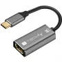 Techly IADAP-USBC-HDMI8 USB adapter graficzny 7680 x 4320 pikseli Czarny, Srebrny