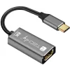 Techly IADAP-USBC-HDMI8 USB adapter graficzny 7680 x 4320 pikseli Czarny, Srebrny