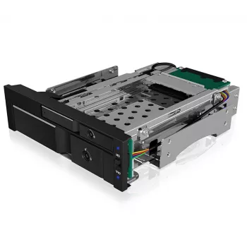 ICY BOX IB-173SSK 2-fach Wechselrahmen für 1x 2,5 und 1x 3,5 SATA/SAS Festplatten
