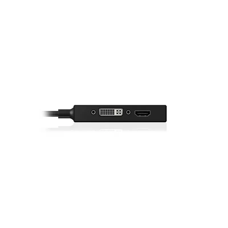 ICY BOX IB-AC1032 Mini DisplayPort DVI-D + VGA (D-Sub) + HDMI Czarny