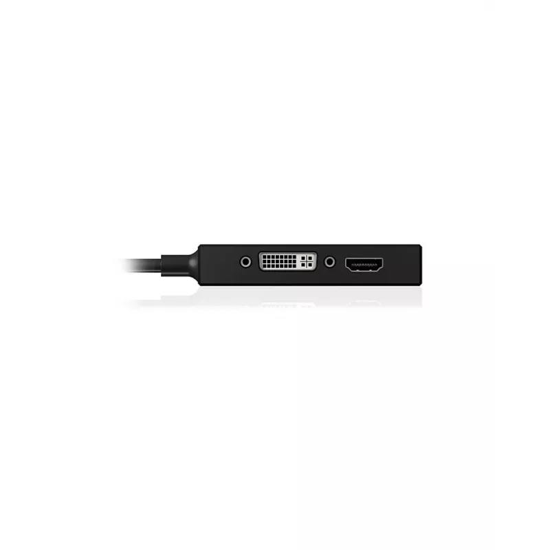 ICY BOX IB-AC1032 Mini DisplayPort DVI-D + VGA (D-Sub) + HDMI Czarny