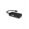 ICY BOX IB-AC1032 Mini DisplayPort DVI-D + VGA (D-Sub) + HDMI Czarny