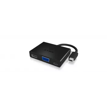 ICY BOX IB-DK4032-CPD USB-C do VGA adapter wieloportowy