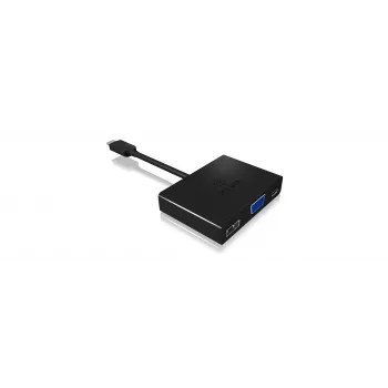 ICY BOX IB-DK4032-CPD USB-C do VGA adapter wieloportowy
