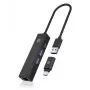 ICY BOX IB-HUB1439-LAN Wired USB 3.2 Gen 1 (3.1 Gen 1) Type-A Czarny