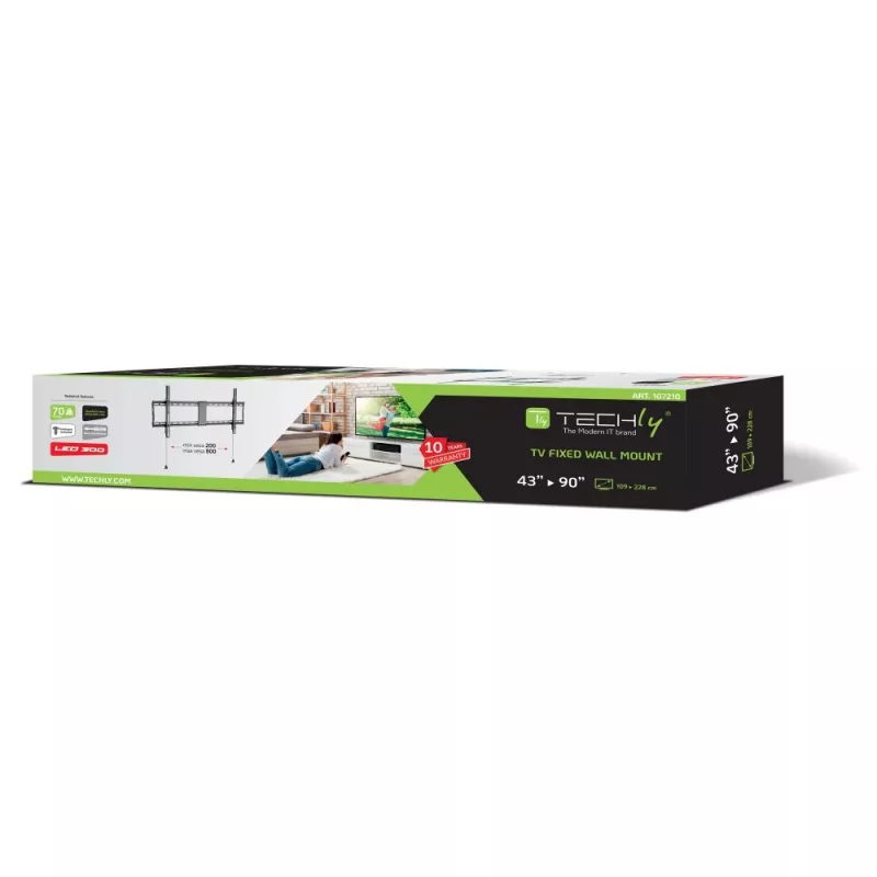 Techly Uchwyt ścienny stały do TV LED LCD 43-90 cali