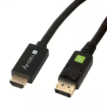 Kabel konwertera Techly 1 m DisplayPort na HDMI 1.2 4K ICOC DSP-H12-010