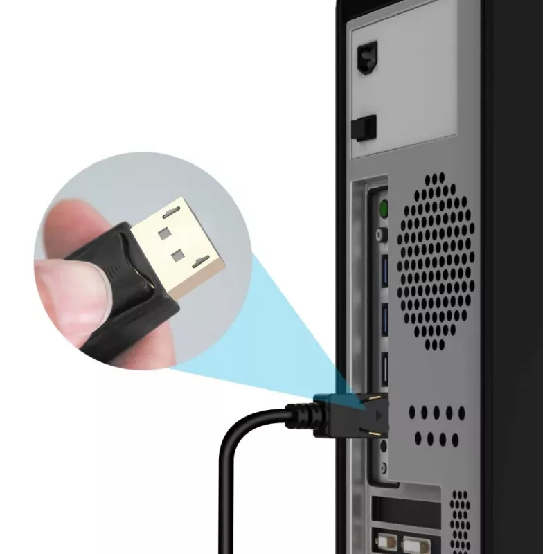Kabel konwertera Techly 1 m DisplayPort na HDMI 1.2 4K ICOC DSP-H12-010