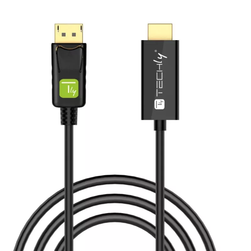 Kabel konwertera Techly 2m DisplayPort na HDMI 1.2 4K ICOC DSP-H12-020
