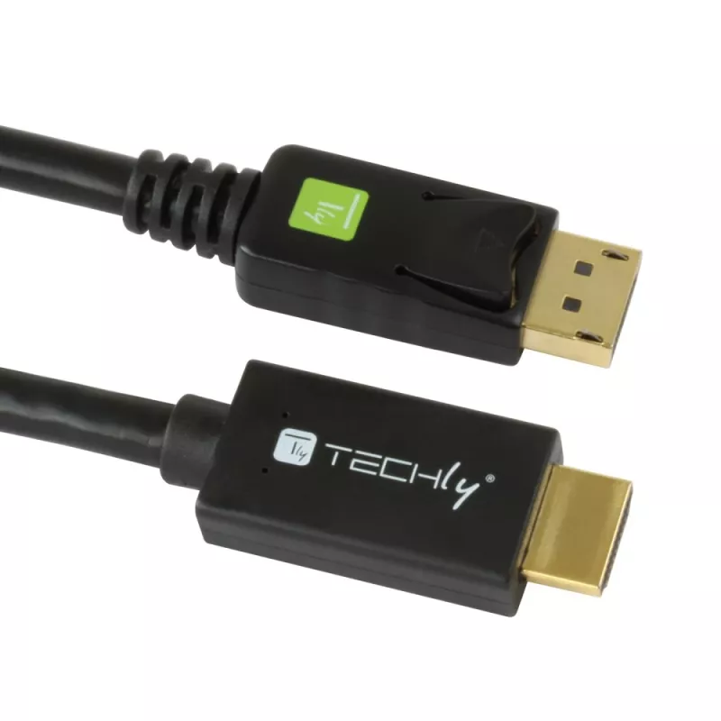 Kabel konwertera Techly 2m DisplayPort na HDMI 1.2 4K ICOC DSP-H12-020