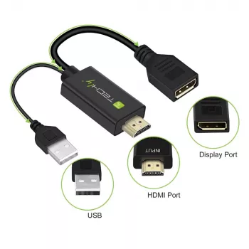 Konwerter sygnału wideo Techly ICOC HDMI-DP12A 4096x2160 120Hz