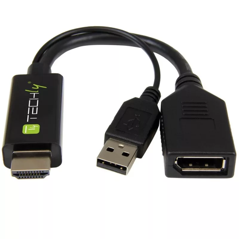 Konwerter sygnału wideo Techly ICOC HDMI-DP12A 4096x2160 120Hz