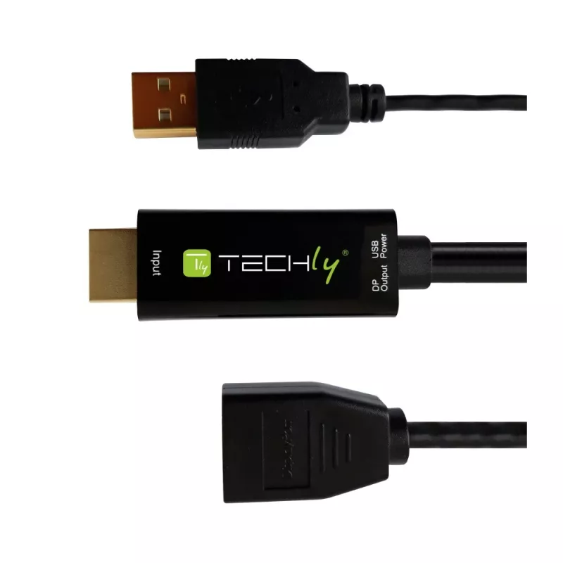 Konwerter sygnału wideo Techly ICOC HDMI-DP12A 4096x2160 120Hz