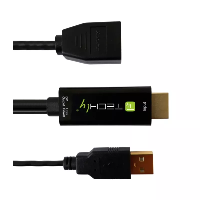 Konwerter sygnału wideo Techly ICOC HDMI-DP12A 4096x2160 120Hz