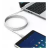 Techly ICOC-MU4-40G240W1 Kabel USB USB4 Gen 3x2 1 m USB C Biały