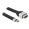 Kabel wideo / adapter Techly ICOC-USBC-VGA 0,12 m USB Typu-C na VGA (D-Sub)