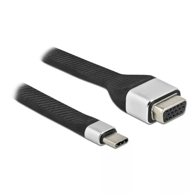 Kabel wideo / adapter Techly ICOC-USBC-VGA 0,12 m USB Typu-C na VGA (D-Sub)