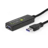Techly ICUR30100G Kabel USB USB 3.2 Gen 1 (3.1 Gen 1) 10 m USB A Czarny