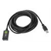 Techly ICUR3050G Kabel USB USB 3.2 Gen 1 (3.1 Gen 1) 5 m USB A Czarny