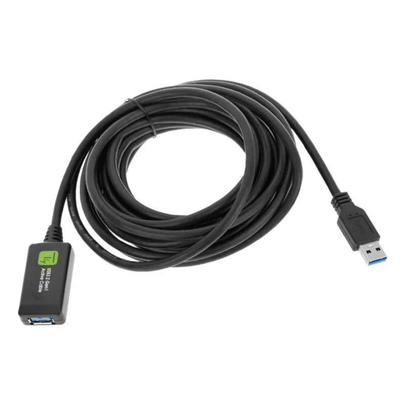Techly ICUR3050G Kabel USB USB 3.2 Gen 1 (3.1 Gen 1) 5 m USB A Czarny