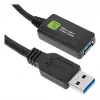 Techly ICUR3050G Kabel USB USB 3.2 Gen 1 (3.1 Gen 1) 5 m USB A Czarny